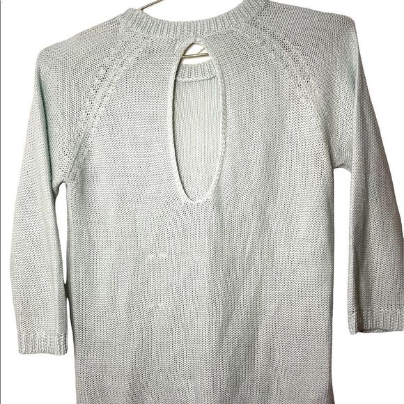 ZARA Knit Mint Green Open Back Sweater - Picture 5 of 5